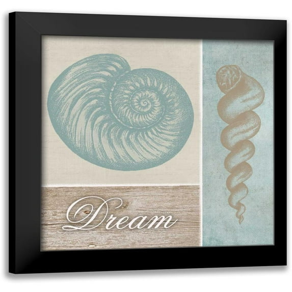 Greene, Taylor 15x15 Black Modern Framed Museum Art Print Titled - Dream Shells