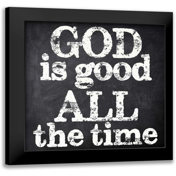 Greene, Taylor 15x15 Black Modern Framed Museum Art Print Titled - GOD IS GOOD