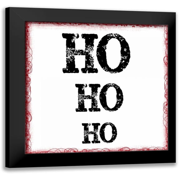 Greene, Taylor 15x15 Black Modern Framed Museum Art Print Titled - HO HO HO