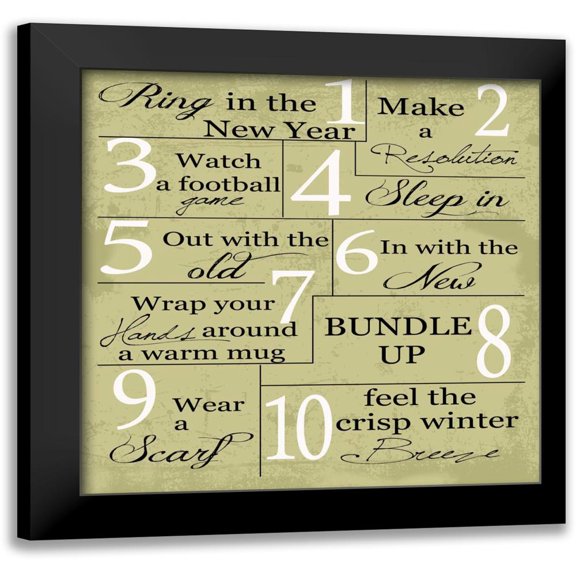 Greene, Taylor 15x15 Black Modern Framed Museum Art Print Titled - WINTER