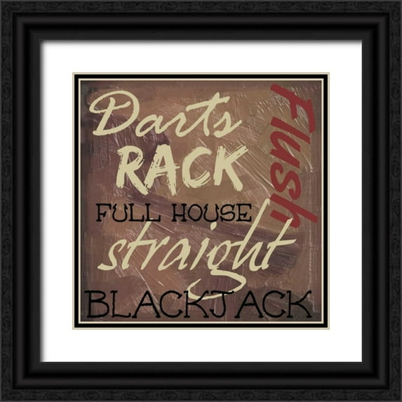 Greene, Taylor 15x15 Black Ornate Wood Framed with Double Matting Museum Art Print Titled - DARTS