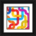 thumbnail image 1 of Greene, Taylor 15x15 Black Ornate Wood Framed with Double Matting Museum Art Print Titled - GEOMETRIC LINE IV, 1 of 4