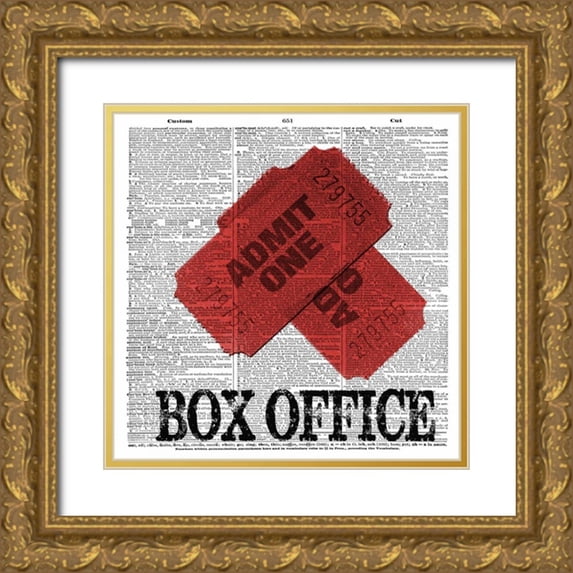 Greene, Taylor 15x15 Gold Ornate Wood Framed with Double Matting Museum Art Print Titled - BOX OFFICE