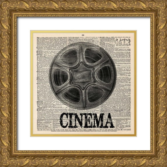 Greene, Taylor 15x15 Gold Ornate Wood Framed with Double Matting Museum Art Print Titled - CINEMA