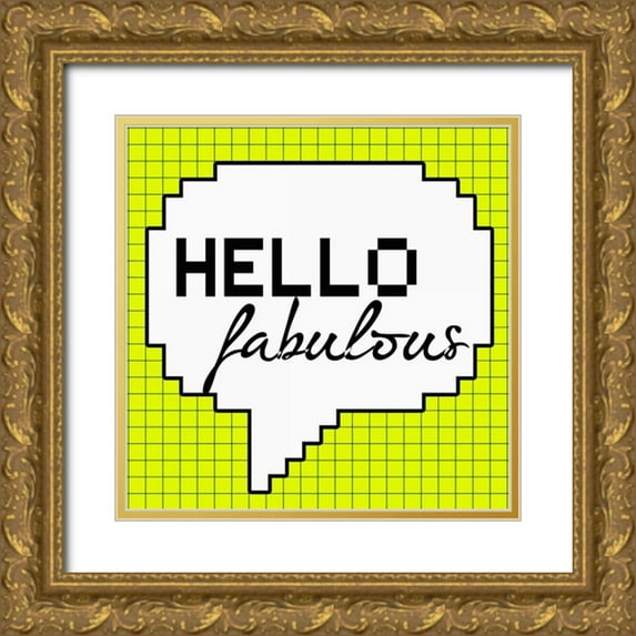Greene, Taylor 15x15 Gold Ornate Wood Framed with Double Matting Museum Art Print Titled - Hello Fabulous