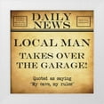 thumbnail image 1 of Greene, Taylor 15x15 White Modern Wood Framed Museum Art Print Titled - DAILY NEWS My Cave, 1 of 4