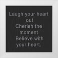 thumbnail image 1 of Greene, Taylor 15x15 White Modern Wood Framed Museum Art Print Titled - Laugh Your Heart Out, 1 of 4