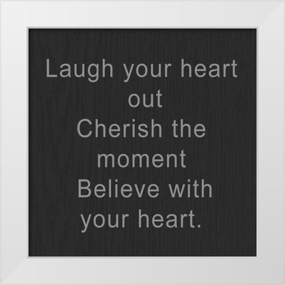 Greene, Taylor 15x15 White Modern Wood Framed Museum Art Print Titled - Laugh Your Heart Out