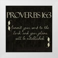 thumbnail image 1 of Greene, Taylor 15x15 White Modern Wood Framed Museum Art Print Titled - Proverbs 16-3, 1 of 4