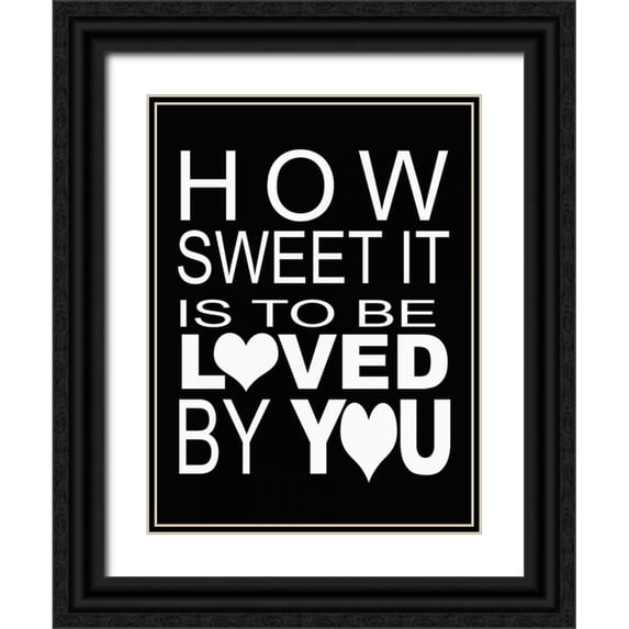 Greene, Taylor 15x18 Black Ornate Wood Framed with Double Matting Museum Art Print Titled - HOW SWEET B