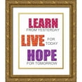 thumbnail image 1 of Greene, Taylor 15x18 Gold Ornate Wood Framed with Double Matting Museum Art Print Titled - LEARN VER 2, 1 of 4