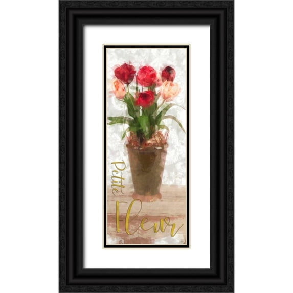 Greene, Taylor 15x32 Black Ornate Wood Framed with Double Matting Museum Art Print Titled - Petite Fluer