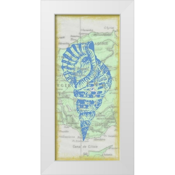 Greene, Taylor 16x32 White Modern Wood Framed Museum Art Print Titled - Shell