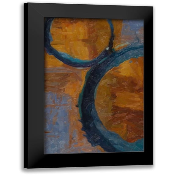 Greene, Taylor 17x24 Black Modern Framed Museum Art Print Titled - AZURE RINGS 2