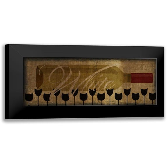 Greene, Taylor 18x10 Black Modern Framed Museum Art Print Titled - WHITE WINE HORIZONTAL