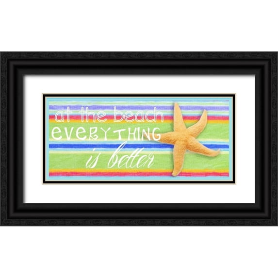 Greene, Taylor 18x10 Black Ornate Wood Framed with Double Matting Museum Art Print Titled - LIFE IS GOOD 2