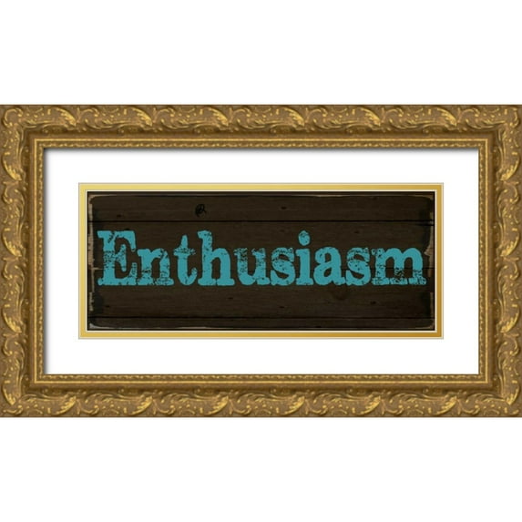 Greene, Taylor 18x10 Gold Ornate Wood Framed with Double Matting Museum Art Print Titled - ENTHUSIASM 2