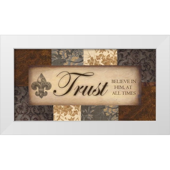 Greene, Taylor 18x11 White Modern Wood Framed Museum Art Print Titled - TRUST NEUTRALS