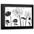 thumbnail image 1 of Greene, Taylor 18x15 Black Modern Framed Museum Art Print Titled - BLACK AND WHITE FLOWERS II, 1 of 5