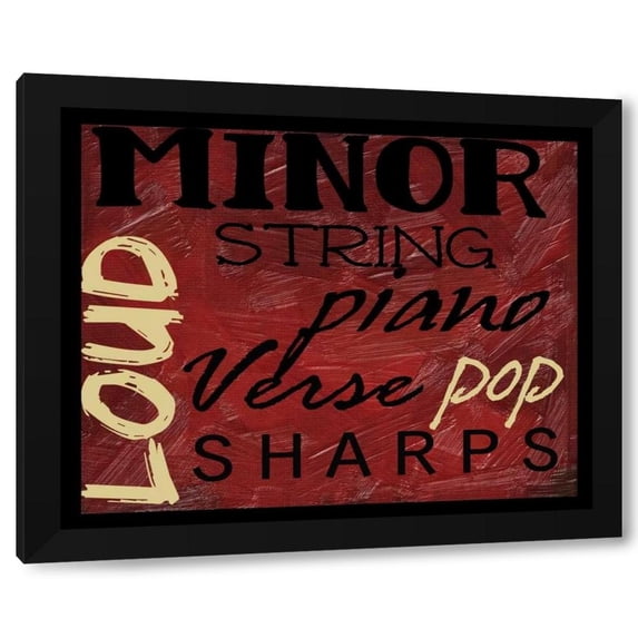 Taylor Greene 18x15 Black Modern Wood Framed Wall Art Titled - MINOR