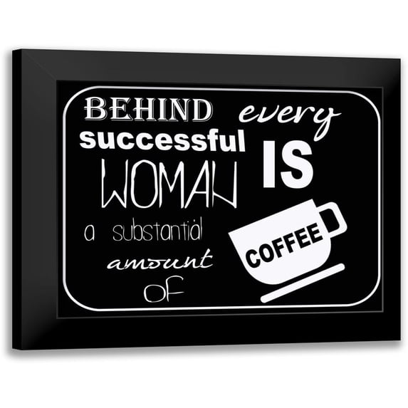 Greene, Taylor 18x15 Black Modern Framed Museum Art Print Titled - SUBSTANTIAL COFFEE horizontal