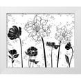 thumbnail image 1 of Greene, Taylor 18x15 White Modern Wood Framed Museum Art Print Titled - BLACK AND WHITE FLOWERS II, 1 of 4