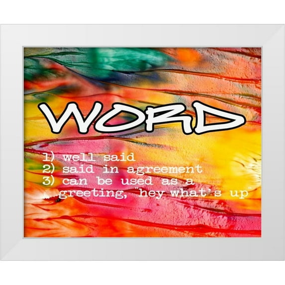 Greene, Taylor 18x15 White Modern Wood Framed Museum Art Print Titled - Word