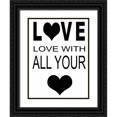 thumbnail image 1 of Greene, Taylor 19x24 Black Ornate Wood Framed with Double Matting Museum Art Print Titled - LOVE WITH ALL, 1 of 4