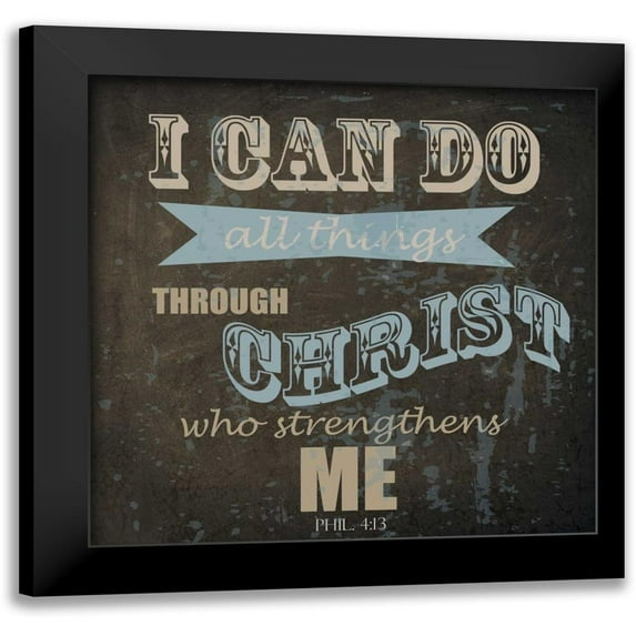 Greene, Taylor 20x20 Black Modern Framed Museum Art Print Titled - ALL THINGS