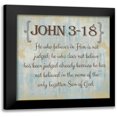 thumbnail image 1 of Greene, Taylor 20x20 Black Modern Framed Museum Art Print Titled - John 3-18, 1 of 5