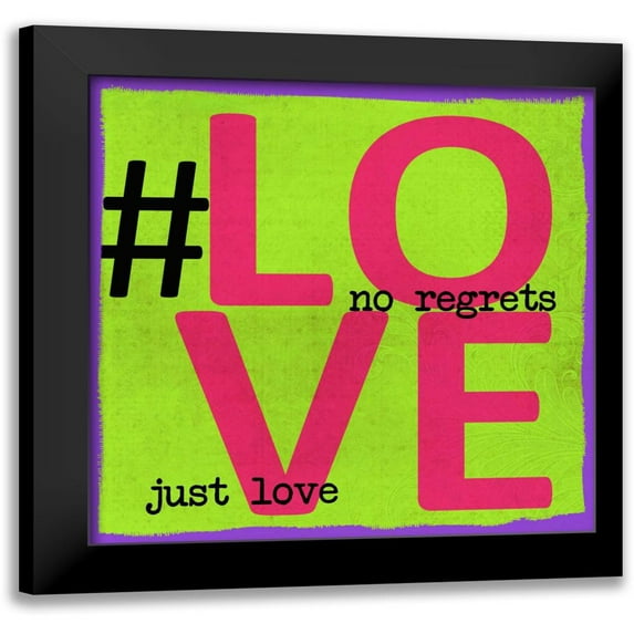 Greene, Taylor 20x20 Black Modern Framed Museum Art Print Titled - LOVE