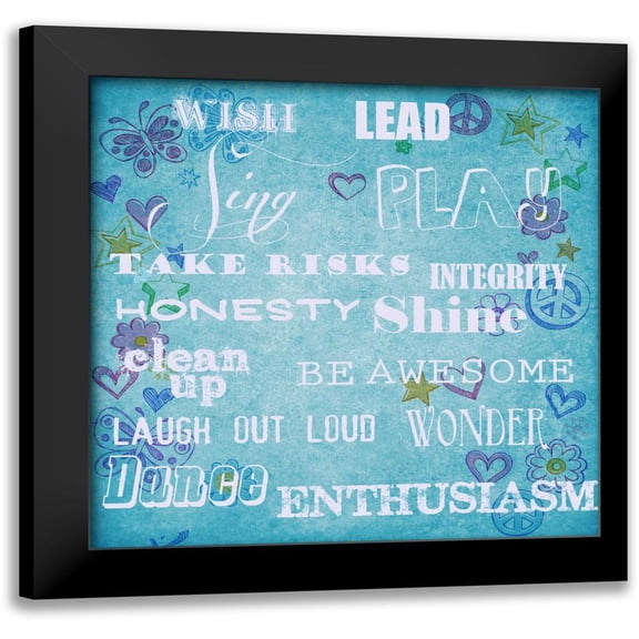 Greene, Taylor 20x20 Black Modern Framed Museum Art Print Titled - Take Risks