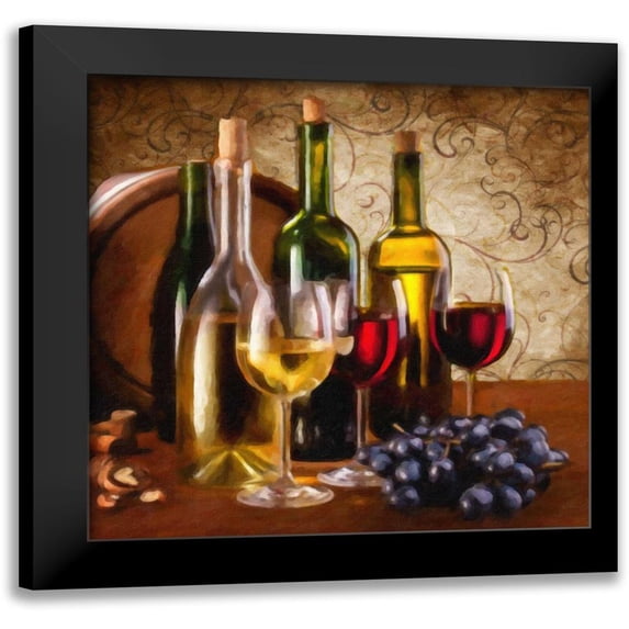 Greene, Taylor 20x20 Black Modern Framed Museum Art Print Titled - Wine I