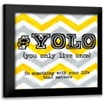 thumbnail image 1 of Greene, Taylor 20x20 Black Modern Framed Museum Art Print Titled - YOLO, 1 of 5