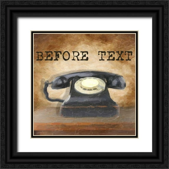 Greene, Taylor 20x20 Black Ornate Wood Framed with Double Matting Museum Art Print Titled - BEFORE TEXT