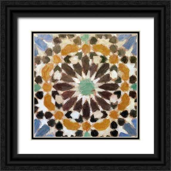 Greene, Taylor 20x20 Black Ornate Wood Framed with Double Matting Museum Art Print Titled - CATALAN II