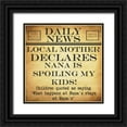 thumbnail image 1 of Greene, Taylor 20x20 Black Ornate Wood Framed with Double Matting Museum Art Print Titled - DAILY NEWS Nana, 1 of 4