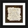 thumbnail image 1 of Greene, Taylor 20x20 Black Ornate Wood Framed with Double Matting Museum Art Print Titled - Love, 1 of 4
