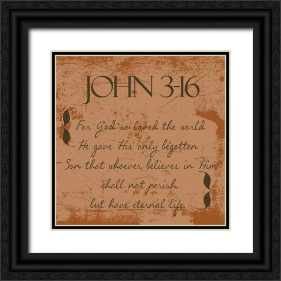 Greene, Taylor 20x20 Black Ornate Wood Framed with Double Matting Museum Art Print Titled - Shall Not Perish Spice C1