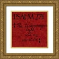 thumbnail image 1 of Greene, Taylor 20x20 Gold Ornate Wood Framed with Double Matting Museum Art Print Titled - Crimson Psalm 2, 1 of 4
