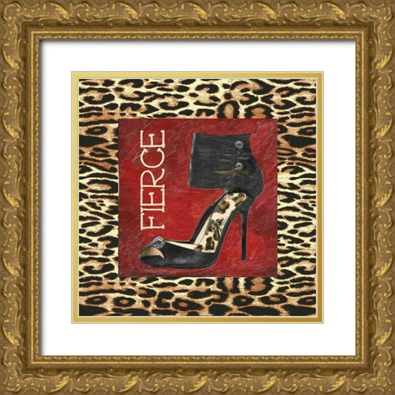 Greene, Taylor 20x20 Gold Ornate Wood Framed with Double Matting Museum Art Print Titled - FIERCE SHOE