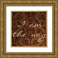 thumbnail image 1 of Greene, Taylor 20x20 Gold Ornate Wood Framed with Double Matting Museum Art Print Titled - I Am The Way, 1 of 4