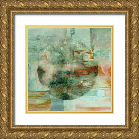 Greene, Taylor 20x20 Gold Ornate Wood Framed with Double Matting Museum Art Print Titled - Linear Light II