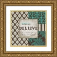 thumbnail image 1 of Greene, Taylor 20x20 Gold Ornate Wood Framed with Double Matting Museum Art Print Titled - Start to Believe, 1 of 4