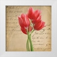 thumbnail image 1 of Greene, Taylor 20x20 White Modern Wood Framed Museum Art Print Titled - RED TULIP II ON GOLD, 1 of 4