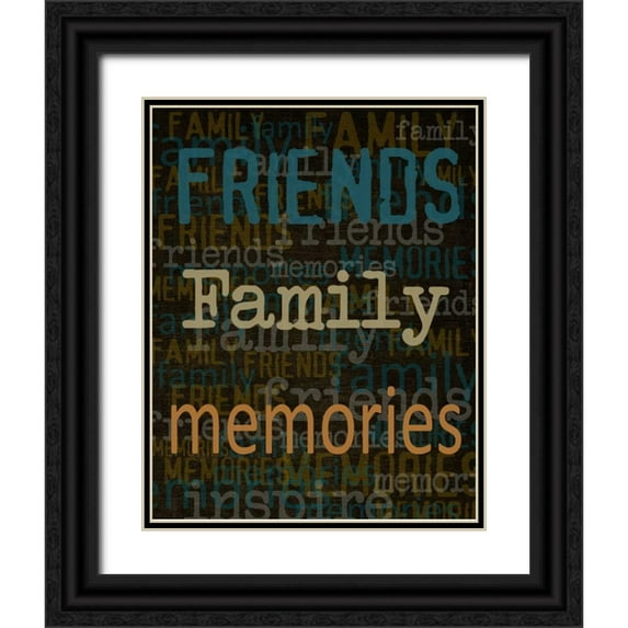 Greene, Taylor 20x24 Black Ornate Wood Framed with Double Matting Museum Art Print Titled - Friends Family Memories