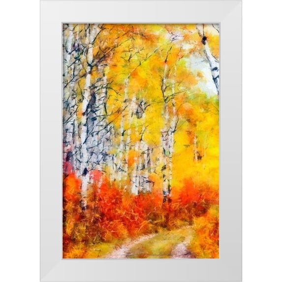 Greene, Taylor 23x32 White Modern Wood Framed Museum Art Print Titled - The Path
