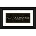 thumbnail image 1 of Greene, Taylor 24x12 Black Ornate Wood Framed with Double Matting Museum Art Print Titled - Keep Your Promises, 1 of 4