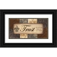 thumbnail image 1 of Greene, Taylor 24x14 Black Ornate Wood Framed with Double Matting Museum Art Print Titled - TRUST  NEUTRALS, 1 of 4