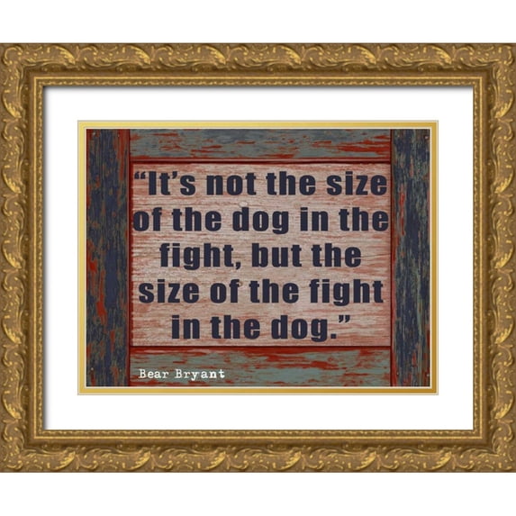 Greene, Taylor 24x19 Gold Ornate Wood Framed with Double Matting Museum Art Print Titled - SIZE OF THE DOG rev1